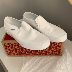 True white Slip-on Vans